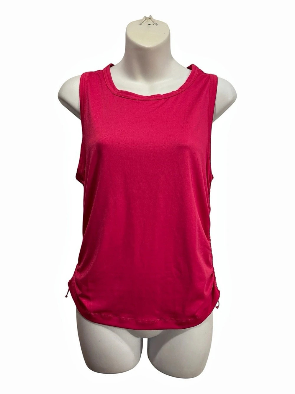 Layer8 Quick-Dry Ruched Tank in Pink Large Like New